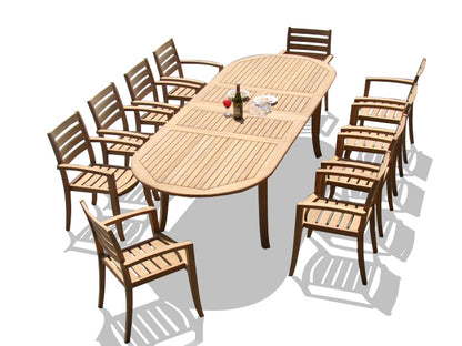 117" Oval Table with Travota Chairs