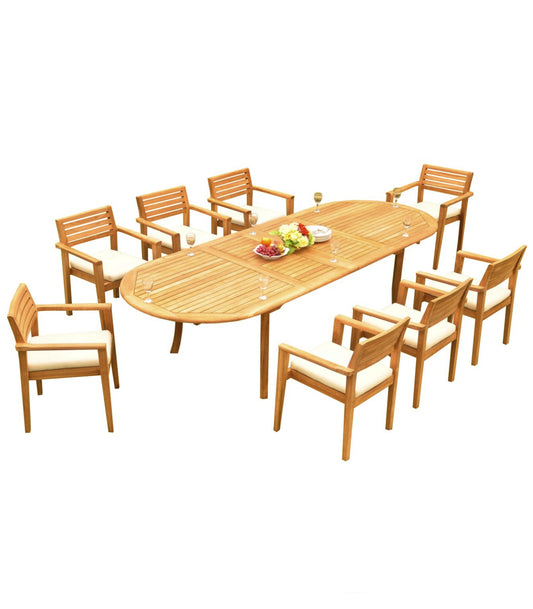 117" Oval Table with Montana Chairs