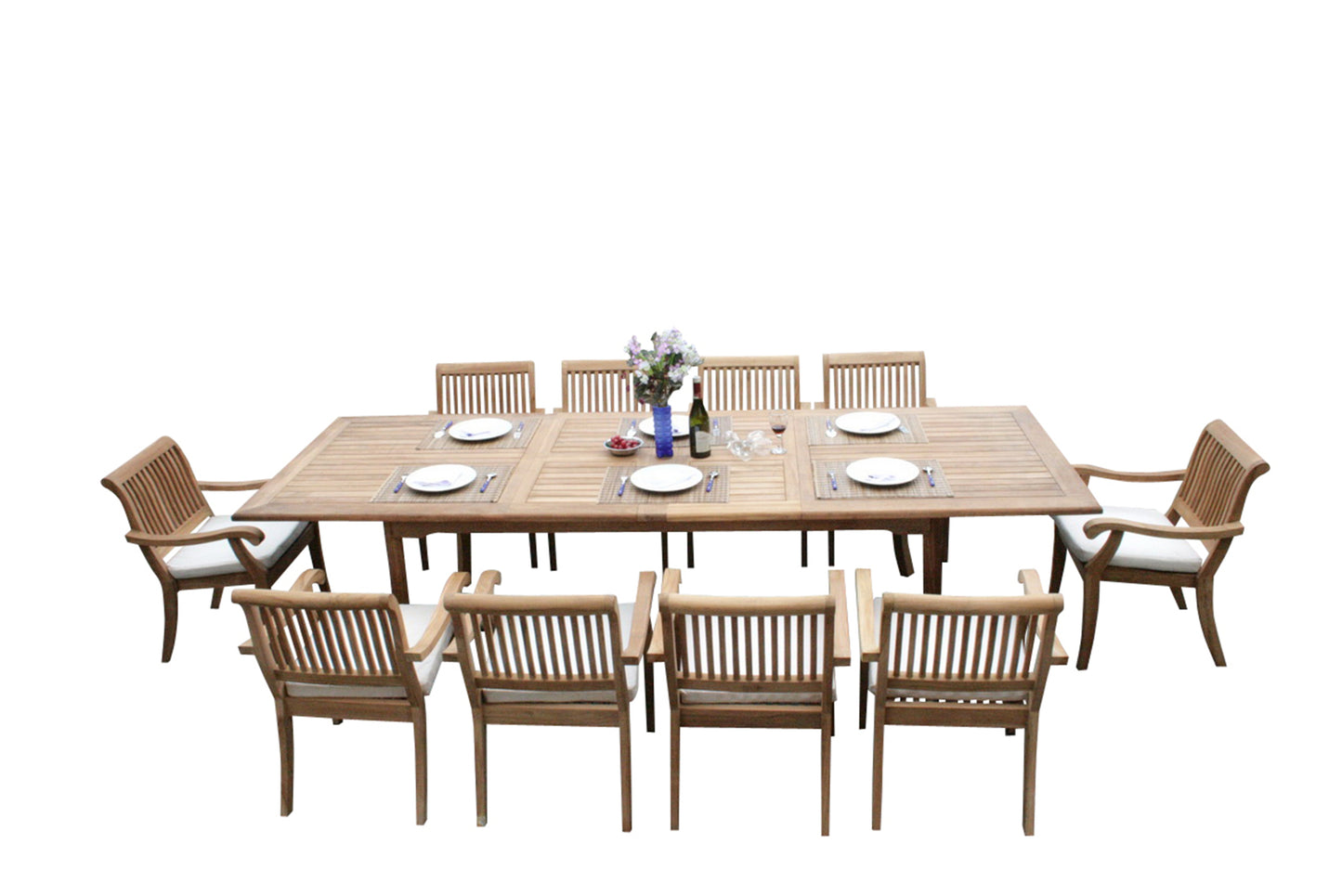 117" Rectangle Table with Arbor Arm Chairs