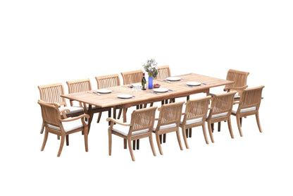 117" Rectangle Table with Arbor Arm Chairs