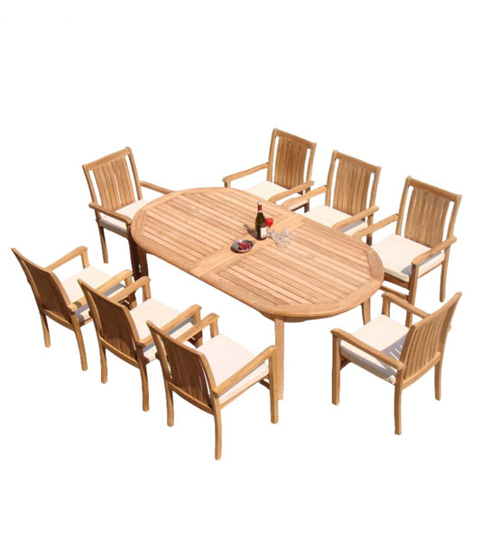 117" Oval Table with Cahyo Chairs