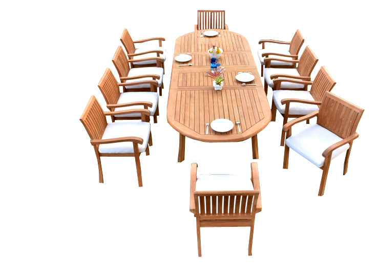 117" Oval Table with Napa Chairs