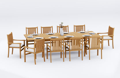 122" Atnas Dining Table with Cahyo Chairs