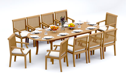 117" Oval Table with Sack Chairs