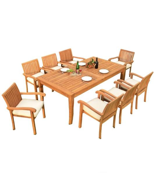 122" Atnas Dining Table with Napa Chairs