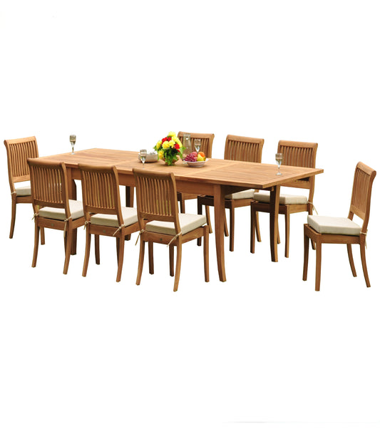 122" Atnas Dining Table with Arbor Armless Chairs