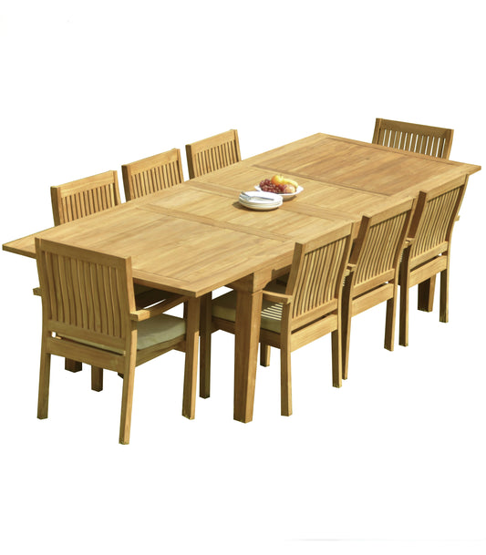 122" Caranas Dining Table with Leveb Chairs