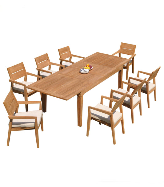 122" Caranas Dining Table with Vellore Chairs