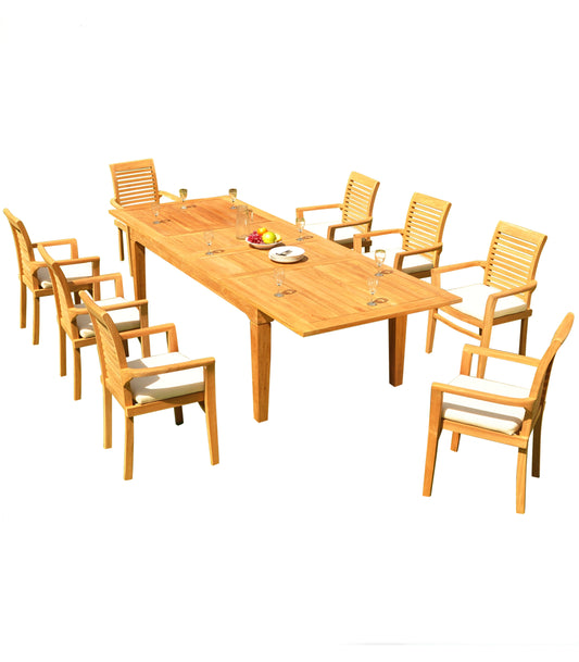 122" Caranas Dining Table with Mas Chairs