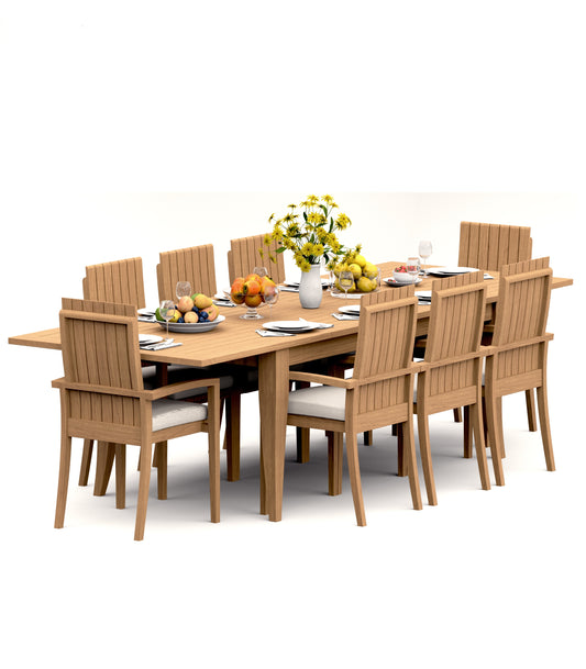 122" Atnas Dining Table with Goa Chairs