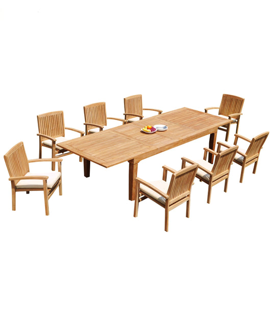 122" Caranas Dining Table with Wave Chairs