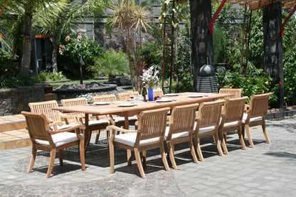 117" Rectangle Table with Arbor Arm Chairs