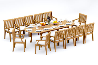 117" Oval Table with Sack Chairs