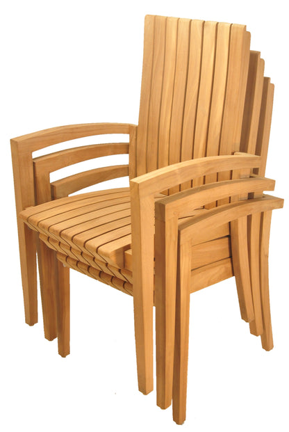 Goa Stacking Arm Dining Chair