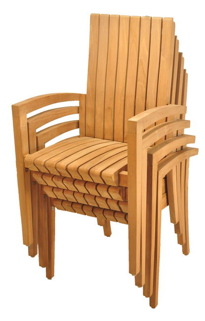 Goa Stacking Arm Dining Chair