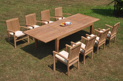 122" Caranas Dining Table with Wave Chairs