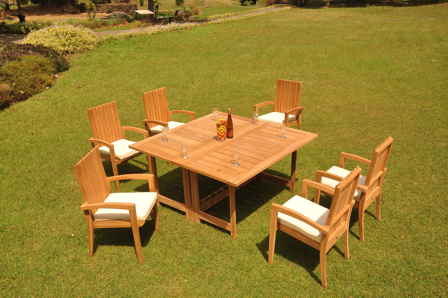 60" Square Butterfly Table with Goa Chairs