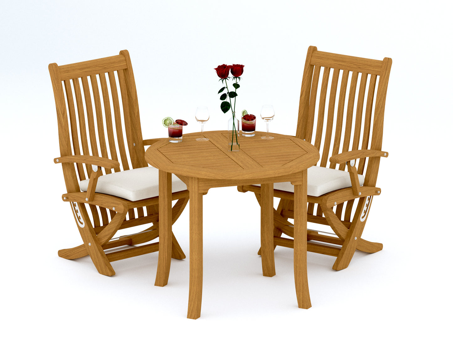 36" Round Table with Warwick Chairs