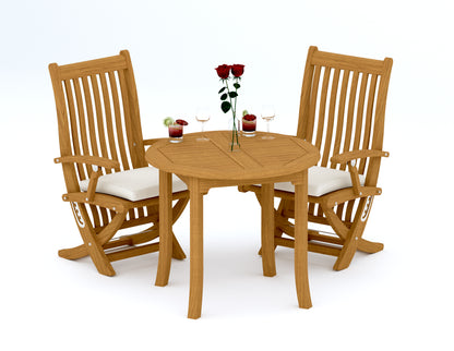 36" Round Table with Warwick Chairs