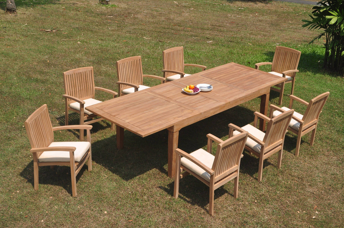 122" Caranas Dining Table with Wave Chairs