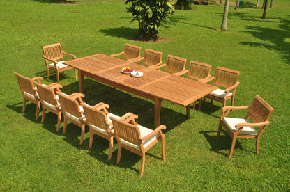 122" Atnas Dining Table with Arbor Arm Chairs
