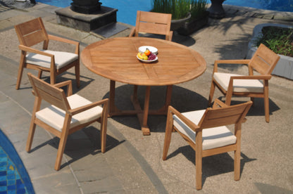 60" Round Table with 6 Vellore Chairs