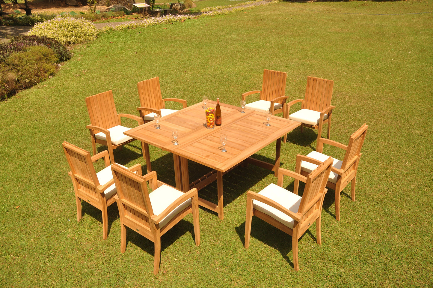 60" Square Butterfly Table with Goa Chairs