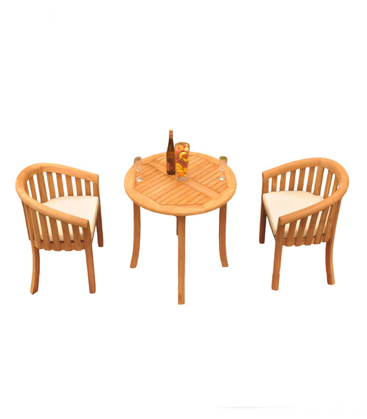 36" Round Table with Lenong Chairs