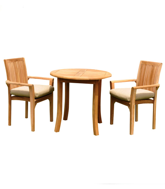 36" Round Table with Lua Chairs