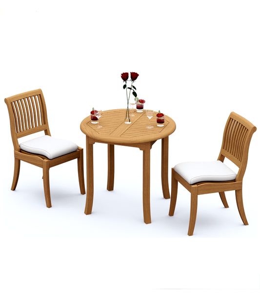 36" Round Table with Arbor Armless Chairs