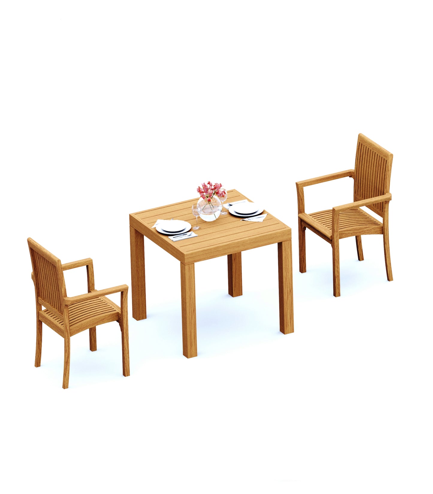 36" Square Table with Lua Chairs