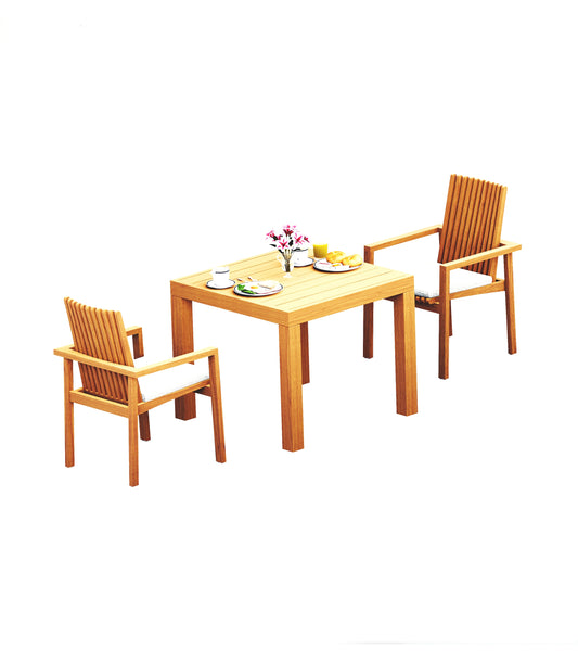 36" Square Table with Clipper Chairs