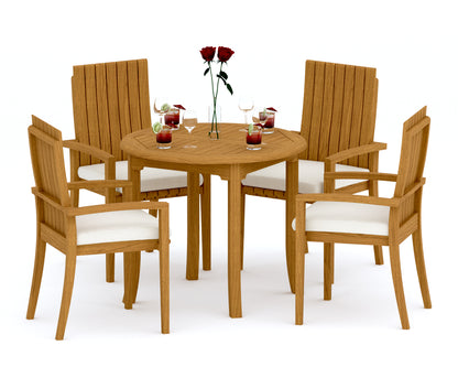 36" Round Table with Goa Chairs