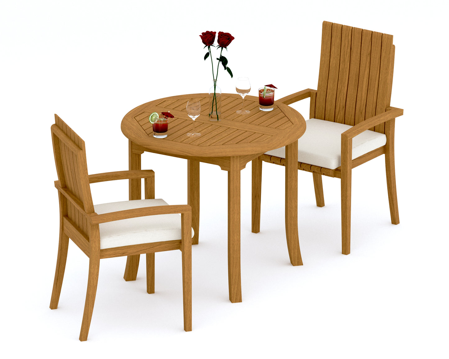 36" Round Table with Goa Chairs