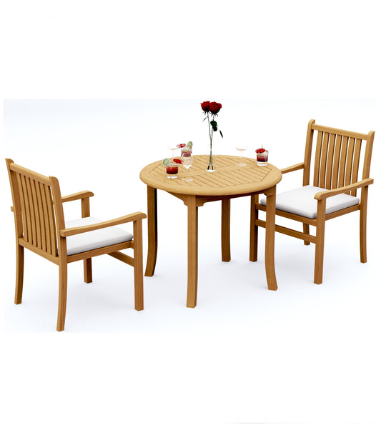 36" Round Table with Cahyo Chairs