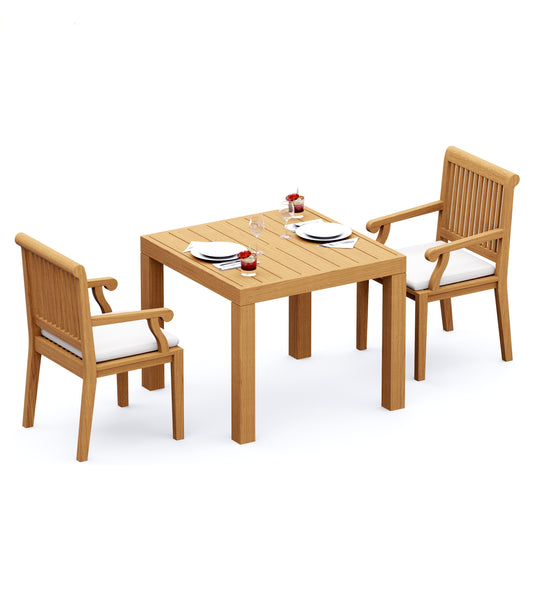 36" Square Table with Sack Chairs