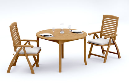 48 Fixed Round Table and with 4 Ashley Chairs