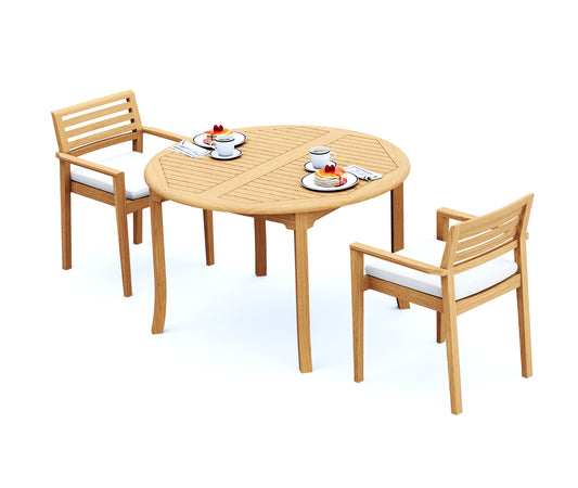 48 Fixed Round Table and with 4 Montana Chairs