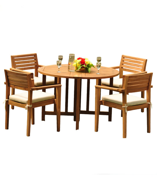 48 Round Butterfly Table and with 4 Montana Chairs