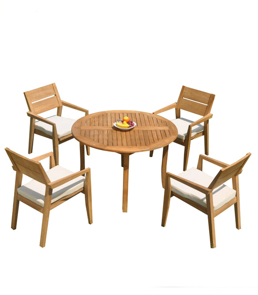 48 Fixed Round Table and with 4 Vellore Chairs