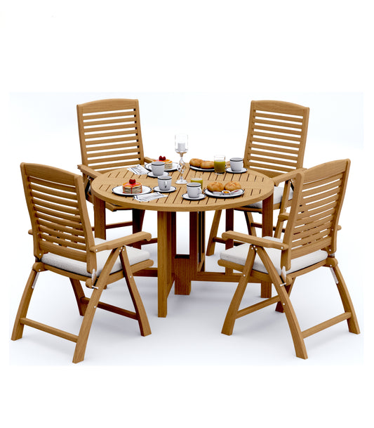 48 Round Butterfly Table and with 4 Ashley Chairs