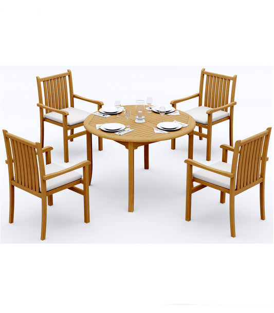48 Fixed Round Table and with 4 Cahyo Chairs