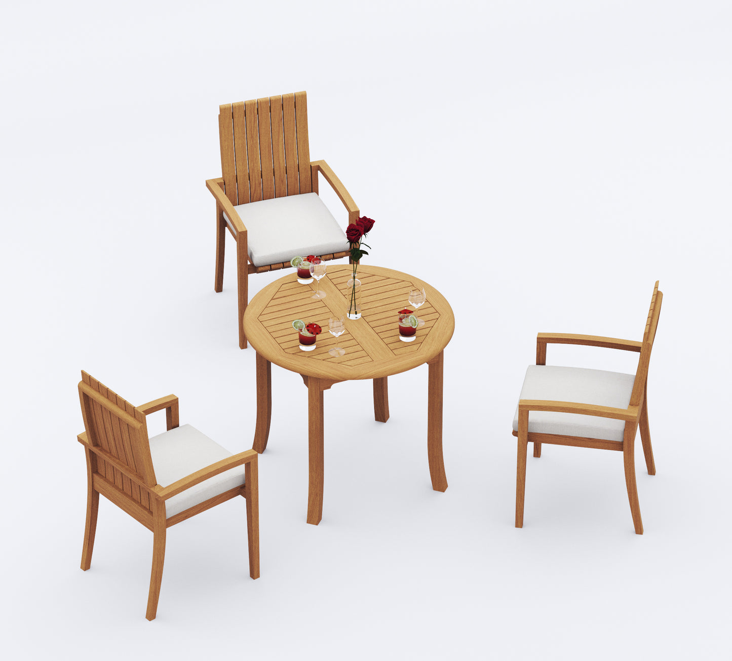 36" Round Table with Goa Chairs