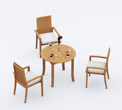 36" Round Table with Goa Chairs