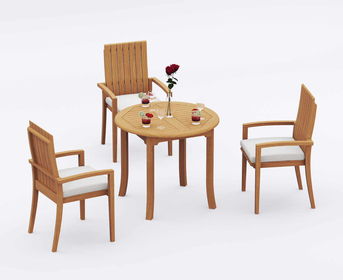 36" Round Table with Goa Chairs