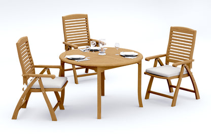 48 Fixed Round Table and with 4 Ashley Chairs