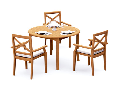 48 Fixed Round Table and with 4 Granada Chairs