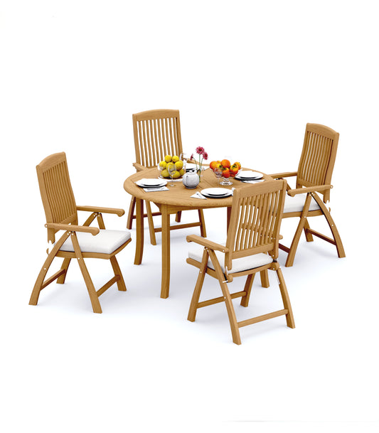 52 Round Table and with 4 Marley Chairs