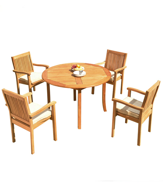 52 Round Table and with 4 Leveb Chairs