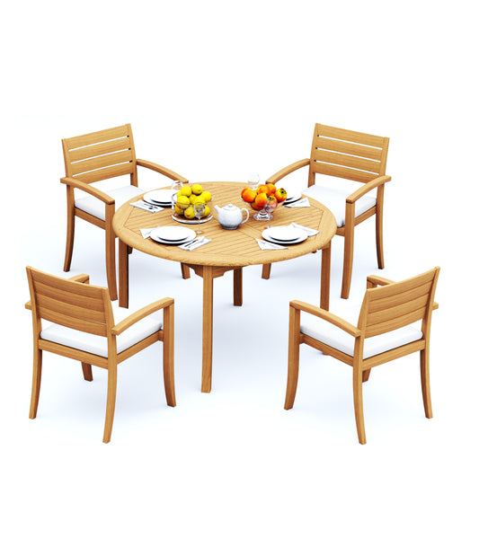 52 Round Table and with 4 Travota Chairs